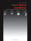 JOURNAL OF CLINICAL ANESTHESIA雜志封面